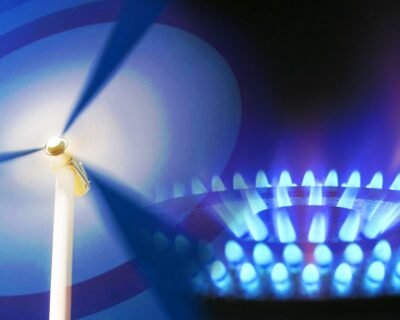 La energía eólica puede disminuir la demanda de gas