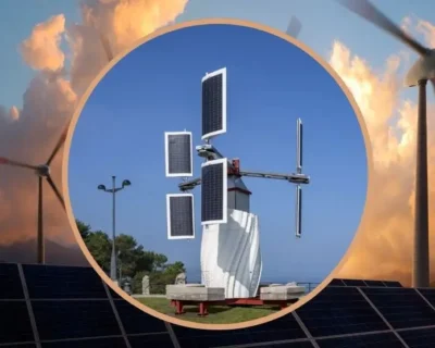Primer aerogenerador híbrido con paneles fotovoltaicos y almacenamiento