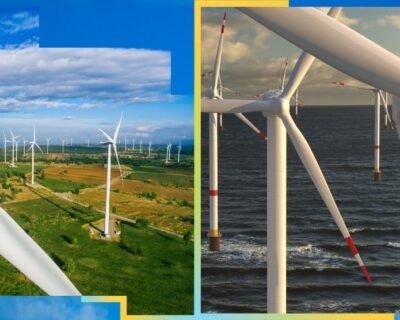 Diferencia entre la energía eólica producida en continente contra la energía eólica marina